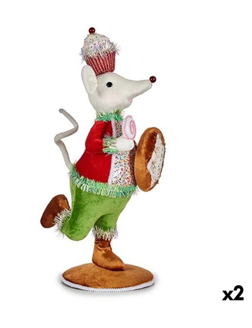 Krist+ - Figura Decorativa Rato 20 x 55 x 24 cm (2 Unidades)