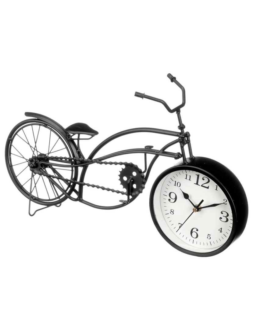 imagem de Tafelklok Bicicleta Preto Metal 42 x 24 x 10 cm (4 Unidades)2