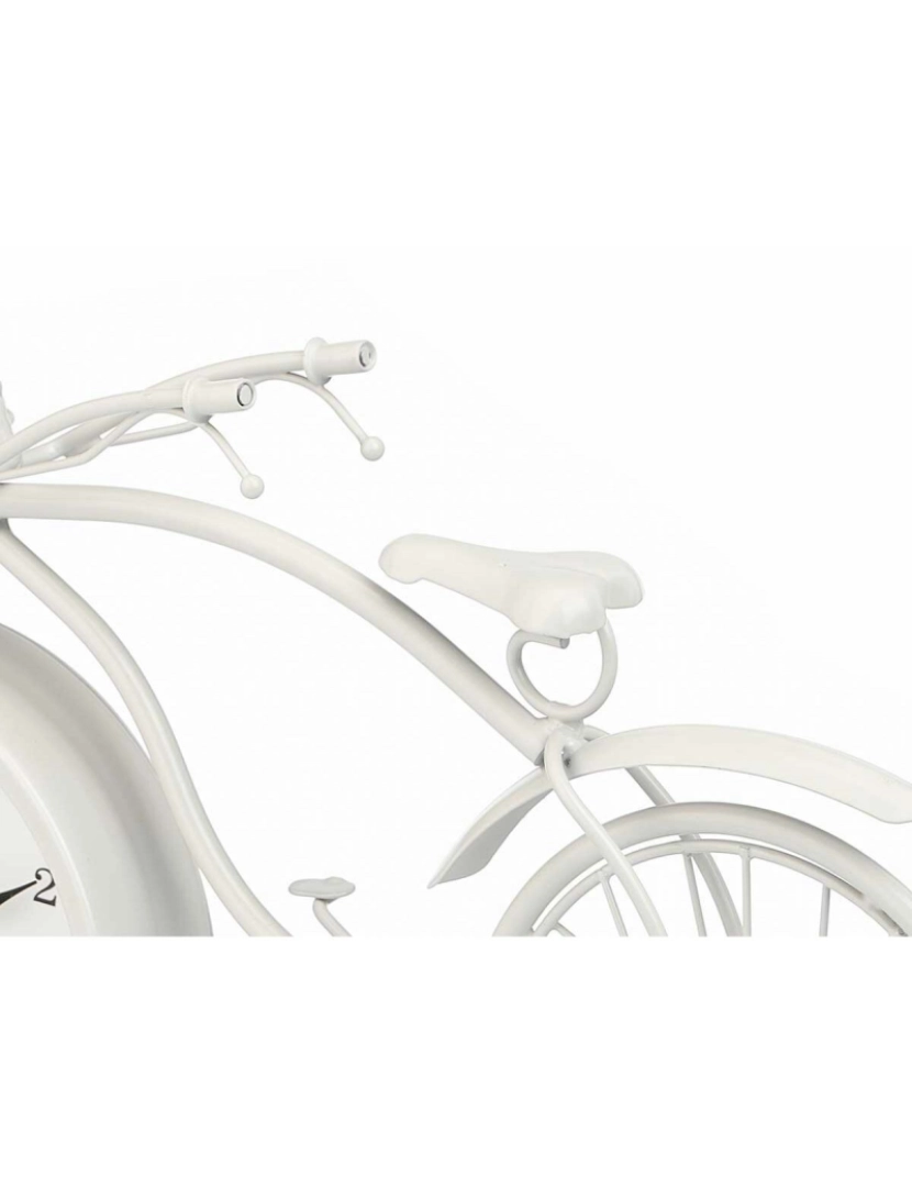 imagem de Tafelklok Bicicleta Branco Metal 36 x 22 x 7 cm (4 Unidades)2