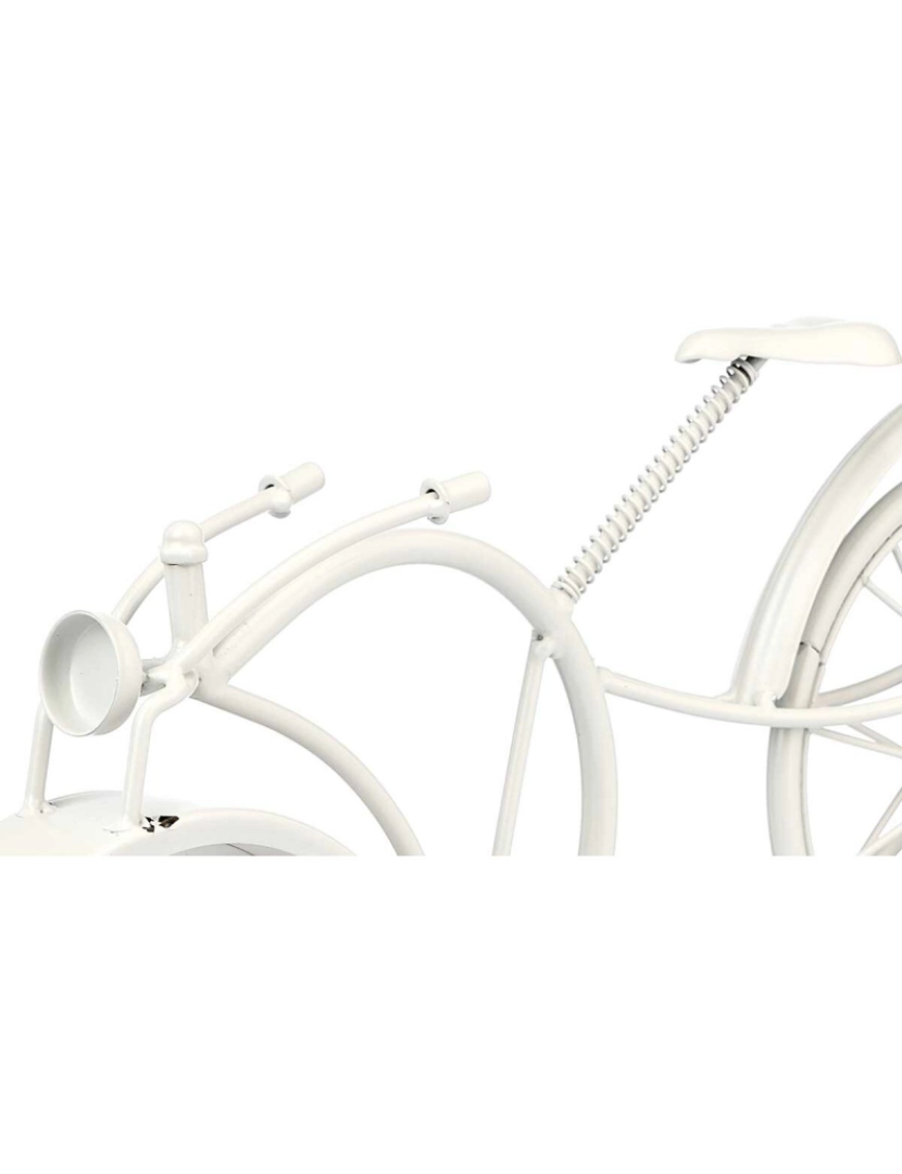imagem de Tafelklok Bicicleta Branco Metal 40 x 19,5 x 7 cm (4 Unidades)3