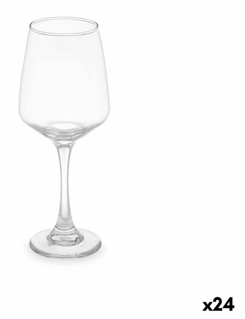 Vivalto - Copo para vinho Transparente Vidro 420 ml (24 Unidades)