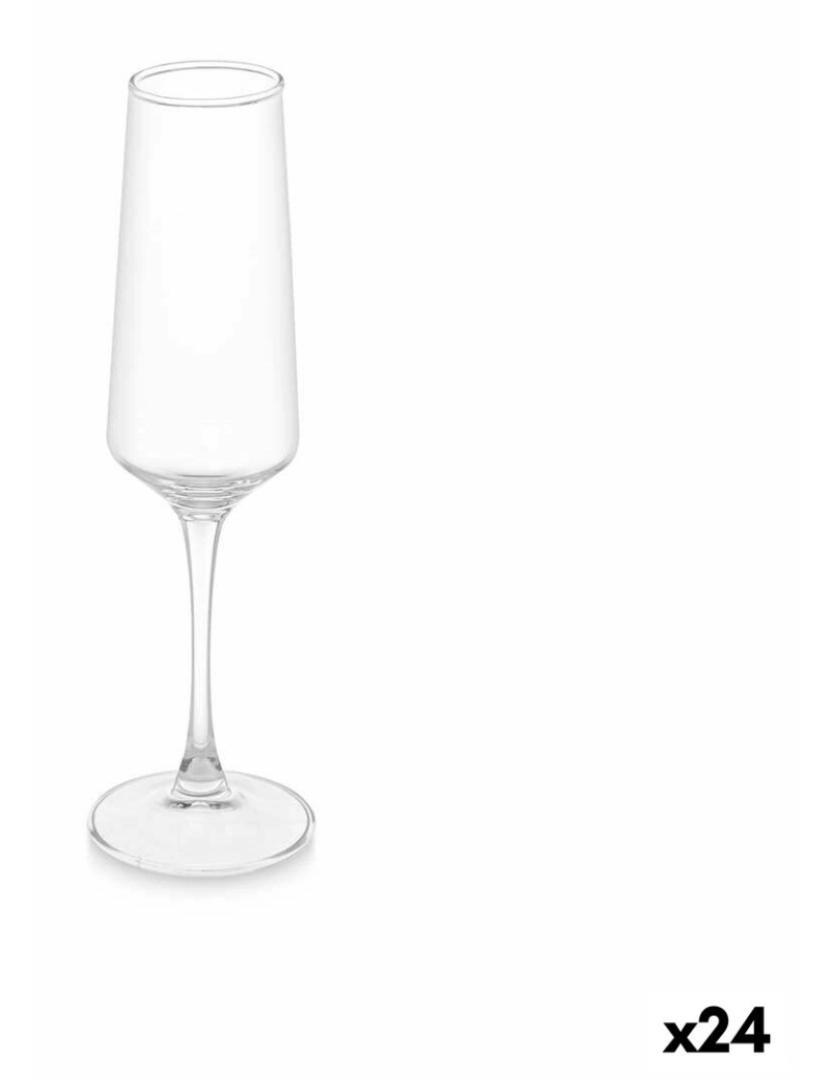 Vivalto - Copo de champanhe Transparente Vidro 250 ml (24 Unidades)