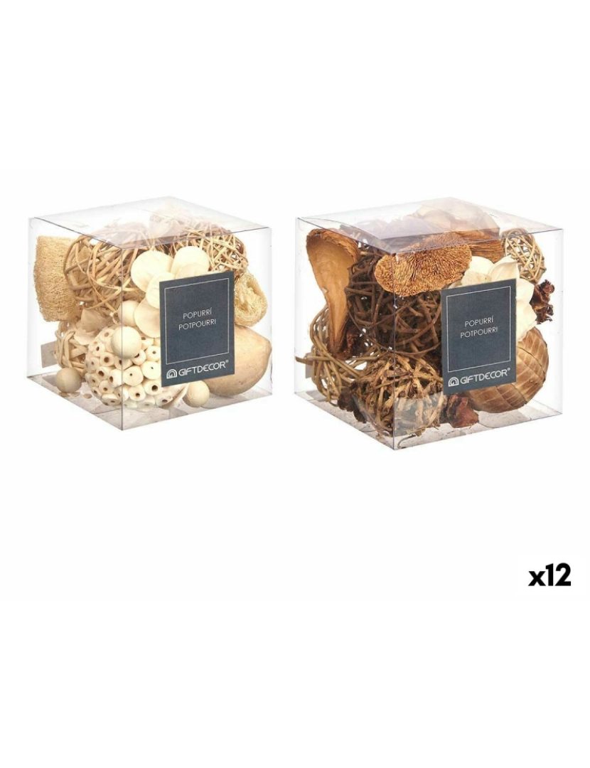 Gift Decor - Potpourri decorativo 14 x 14 x 14 cm (12 Unidades)