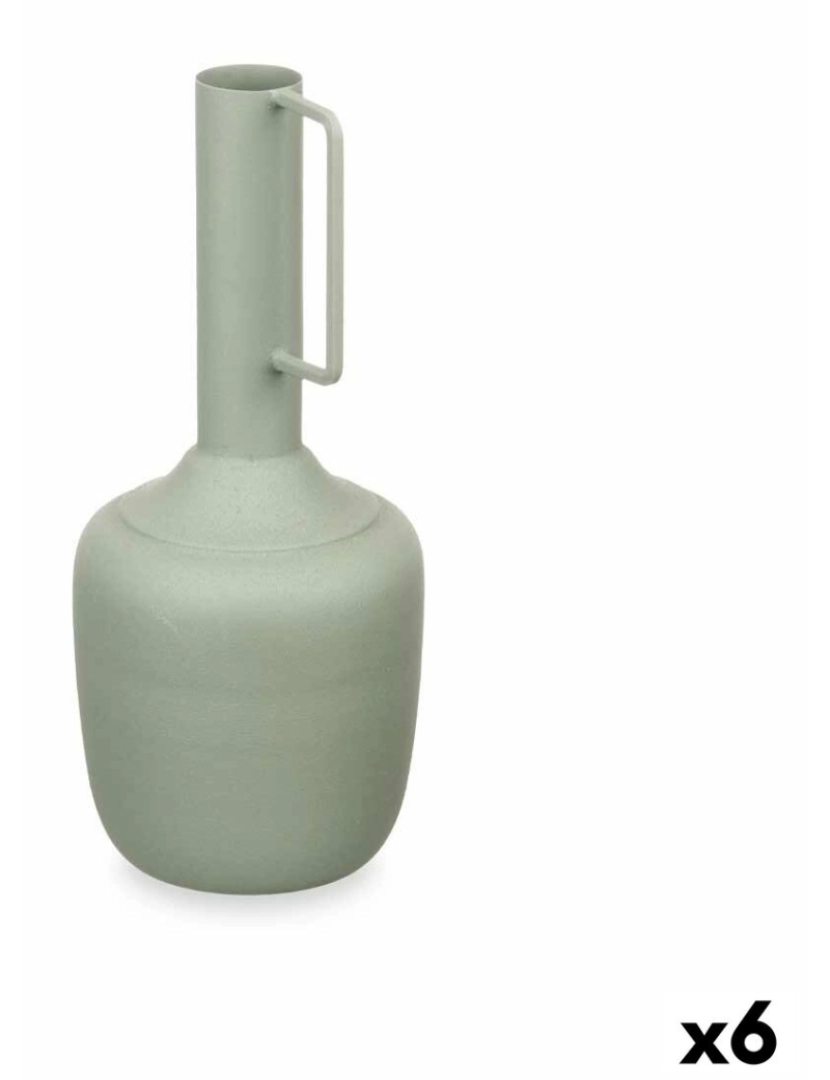 Gift Decor - Vaso Com pega Verde Aço 12 x 30 x 12 cm (6 Unidades)