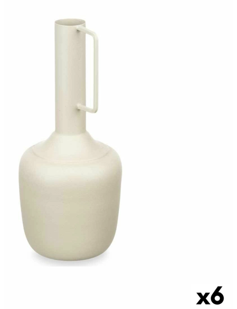 Gift Decor - Vaso Com pega Marrom claro Aço 12 x 30 x 12 cm (6 Unidades)