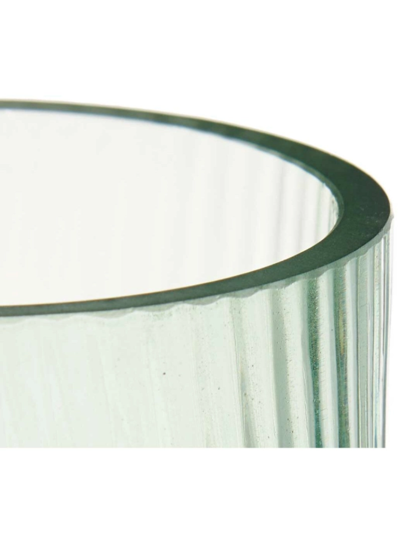 imagem de Vaso Riscas Verde Cristal 9,5 x 16,5 x 9,5 cm (8 Unidades)2