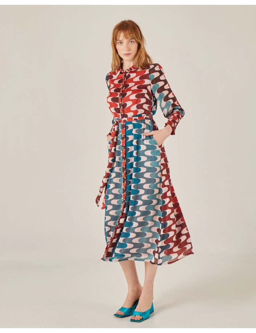 Vestido hot sale camisa comprido