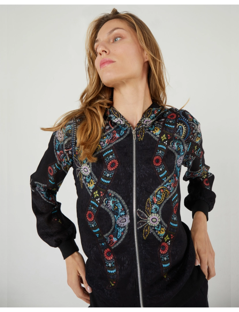 Niza - Casaco bomber com estampado