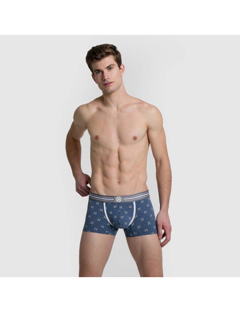 Munich - Boxers Casual Munique Homem Azul