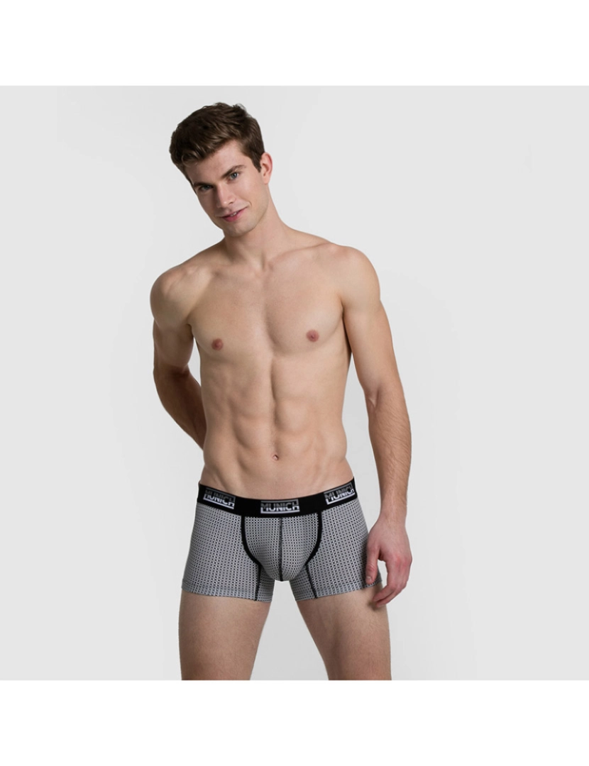 Munich - Boxers Casual Munich Homem Preto branco