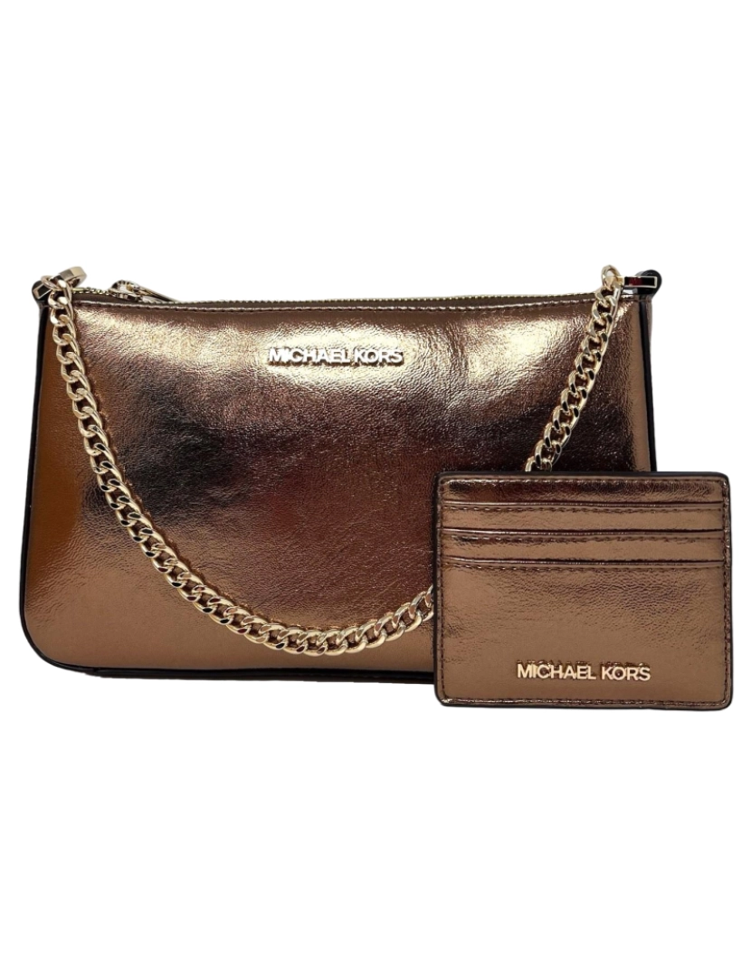 imagem de Michael Kors Conjunto Mala + Porta Cartões Cobre 35H3GGZD6M2