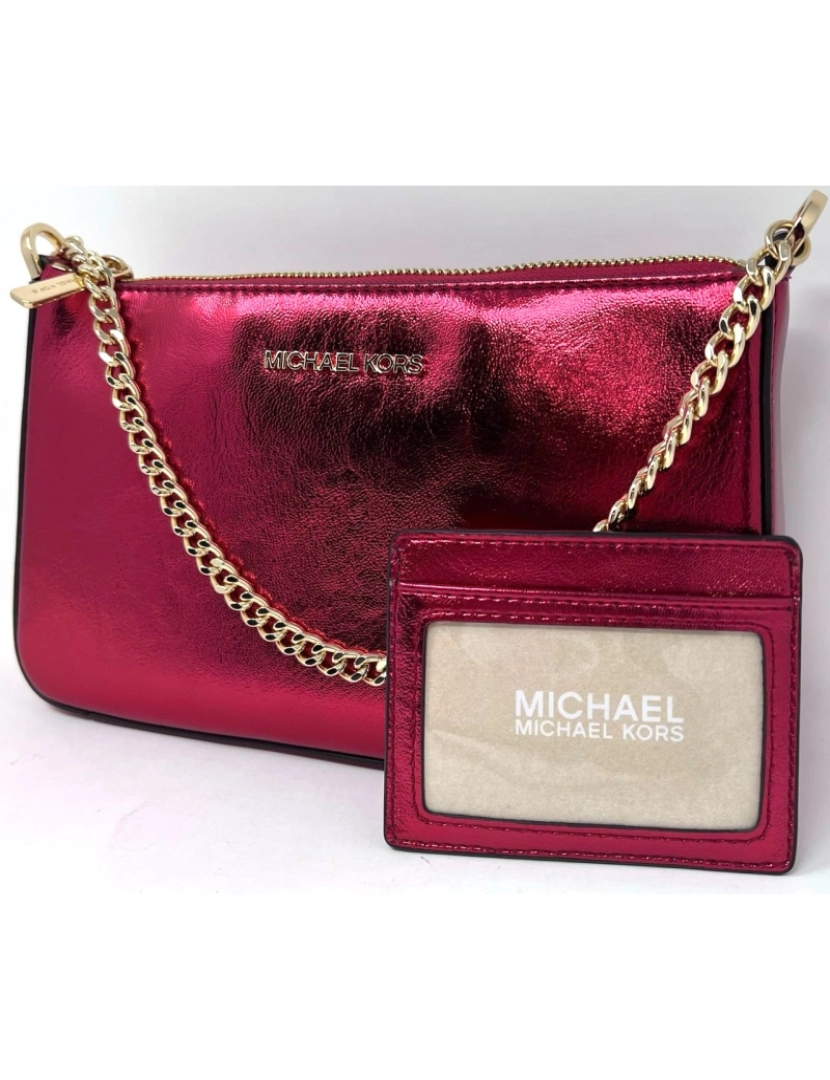 imagem de Michael Kors Conjunto Mala + Porta Cartões Crimson 35H3GGZD6M4