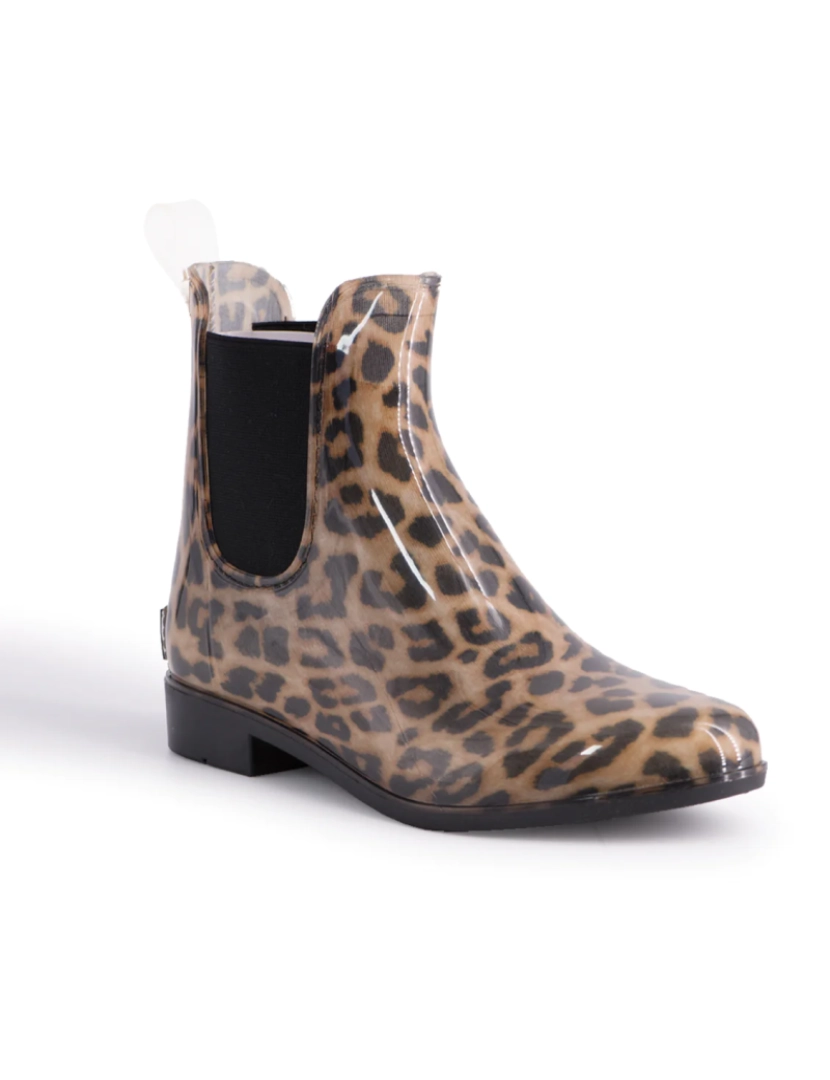 imagem de Aus Wooli Womens Rainboots com livre Sheepskin palmilha Leopard imprimir2