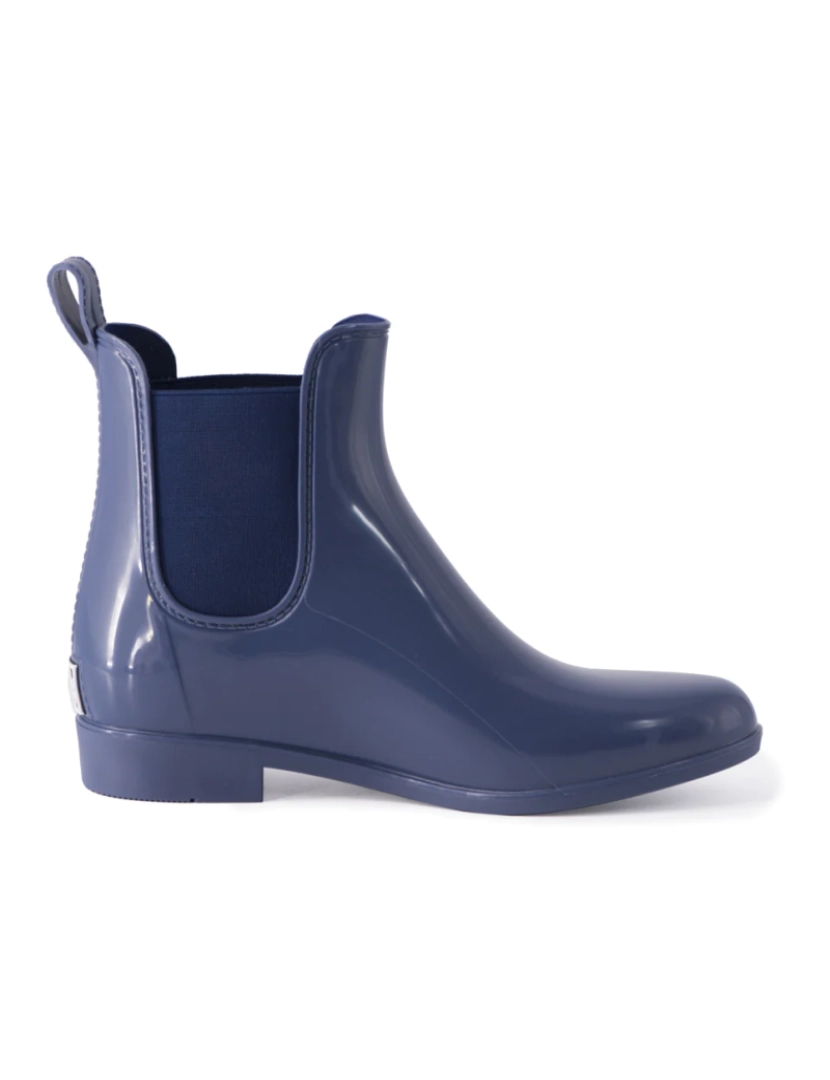 imagem de Aus Wooli Mulheres Rainboots com Sheepskin grátis Insole Marinha1