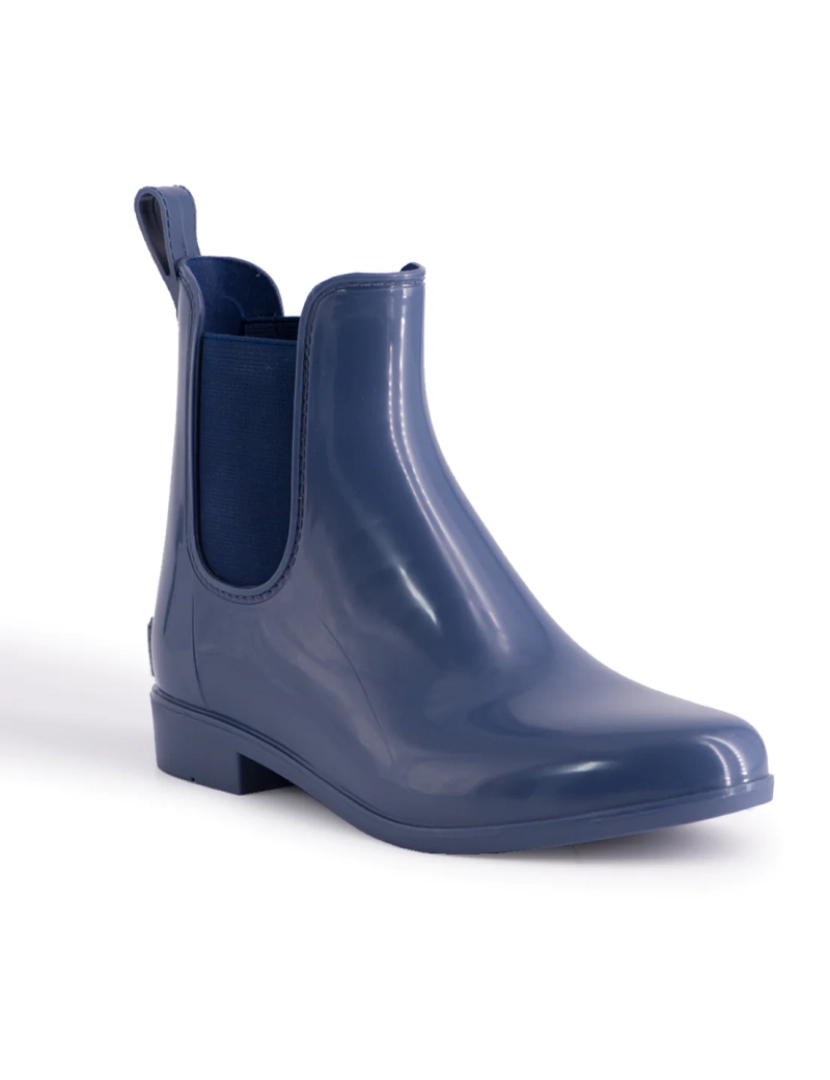 imagem de Aus Wooli Mulheres Rainboots com Sheepskin grátis Insole Marinha2