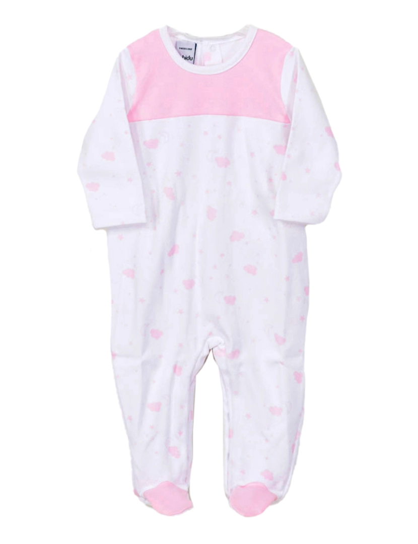 Babidu - Babygrow Ab Tras Yancy Branco E Rosa