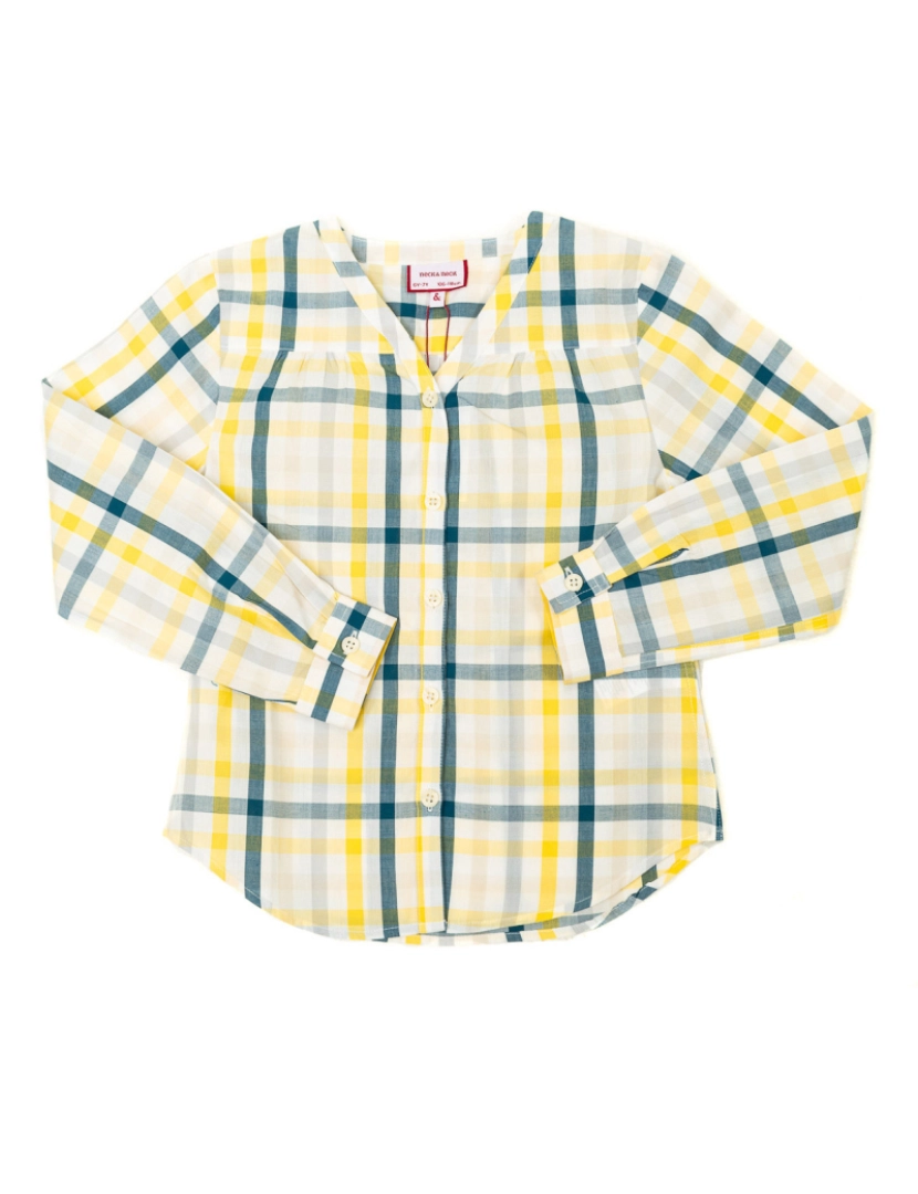 Neck&Neck - Camisa Rapariga Azul e Branco e Amarelo