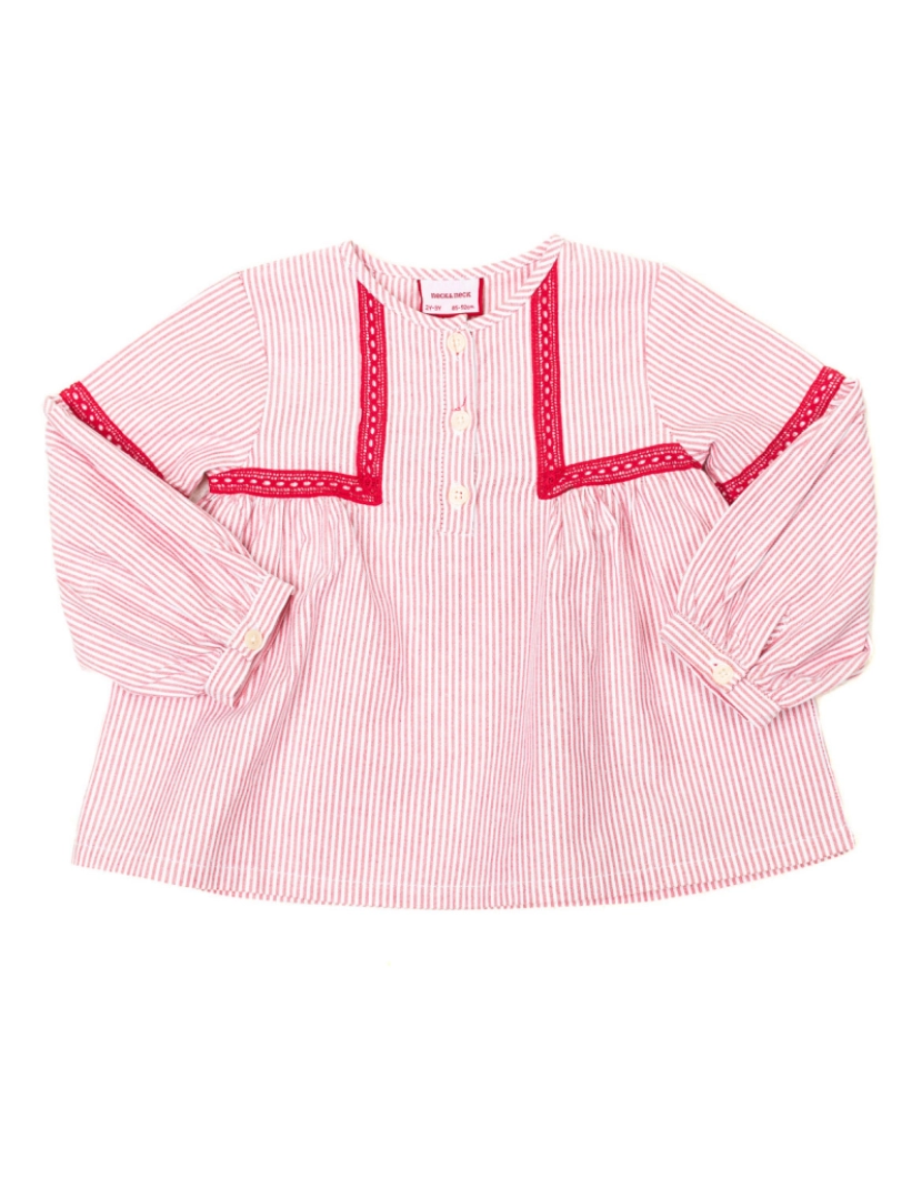 Neck&Neck - Camisa Bebé Rosa e Branco