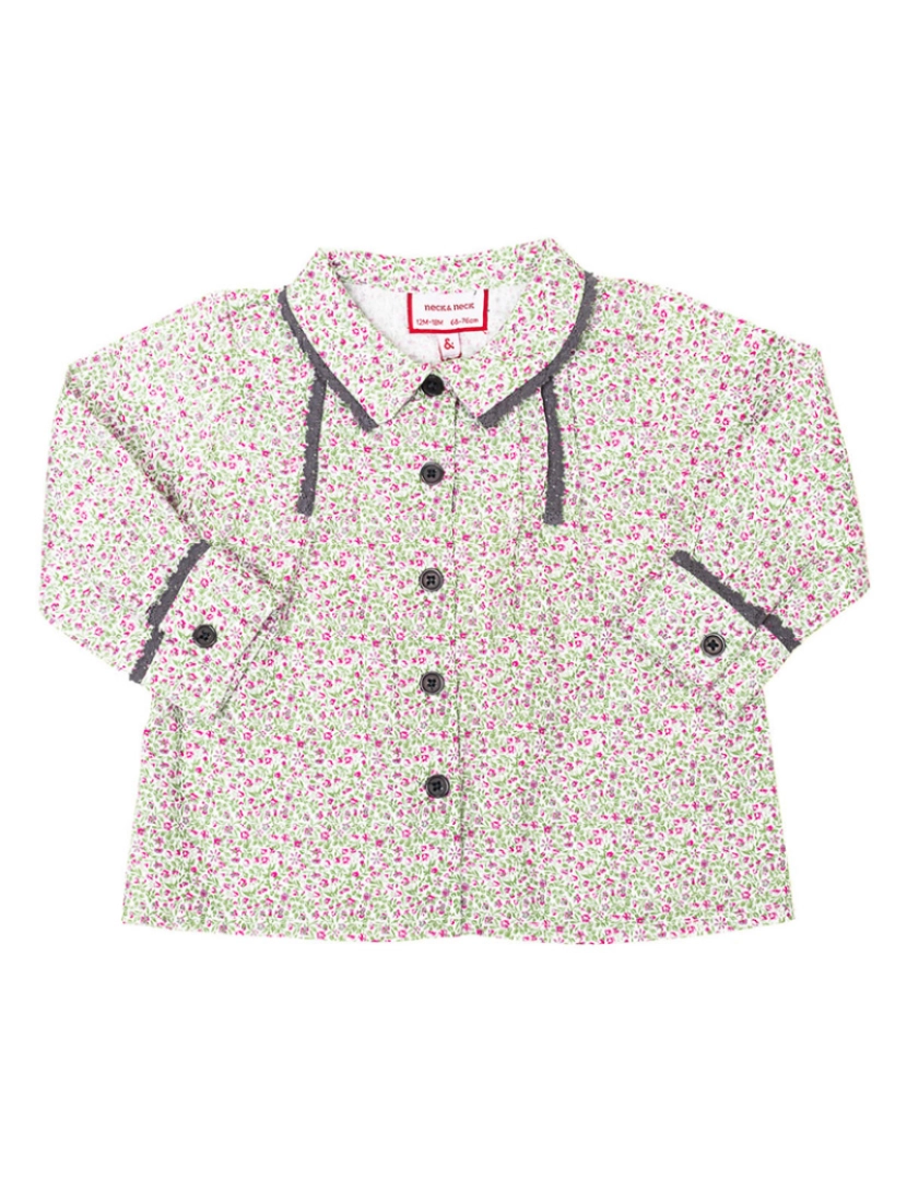 Neck&Neck - Camisa Bebé Verde e Rosa