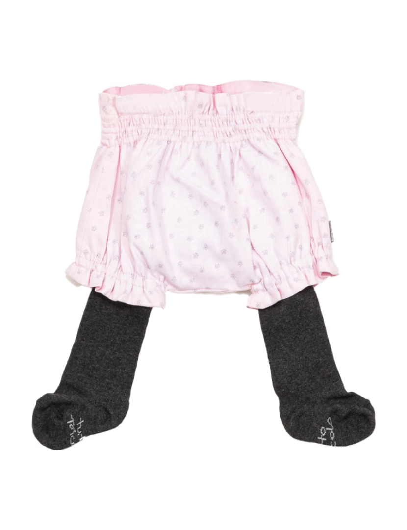 Tutto Piccolo - Leggings  Menina Bebé Rosa Cinza