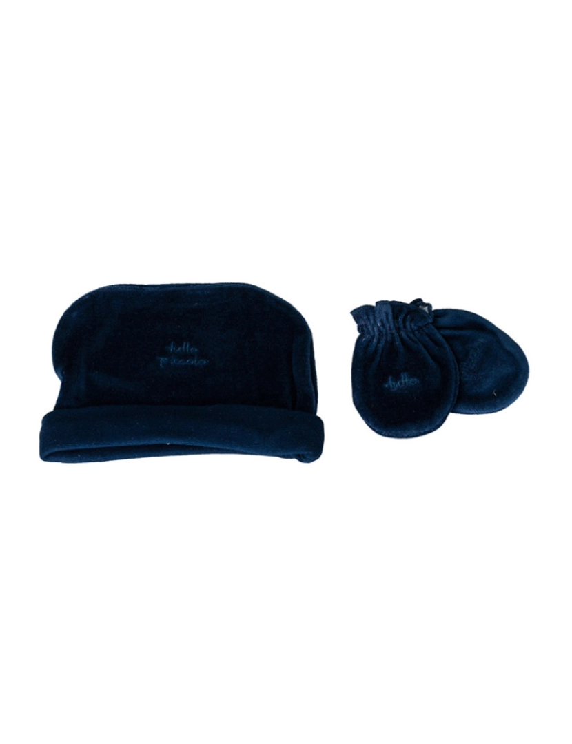 Tutto Piccolo - Conj. Gorro  e luvas Menino Bebé Azul Marinho