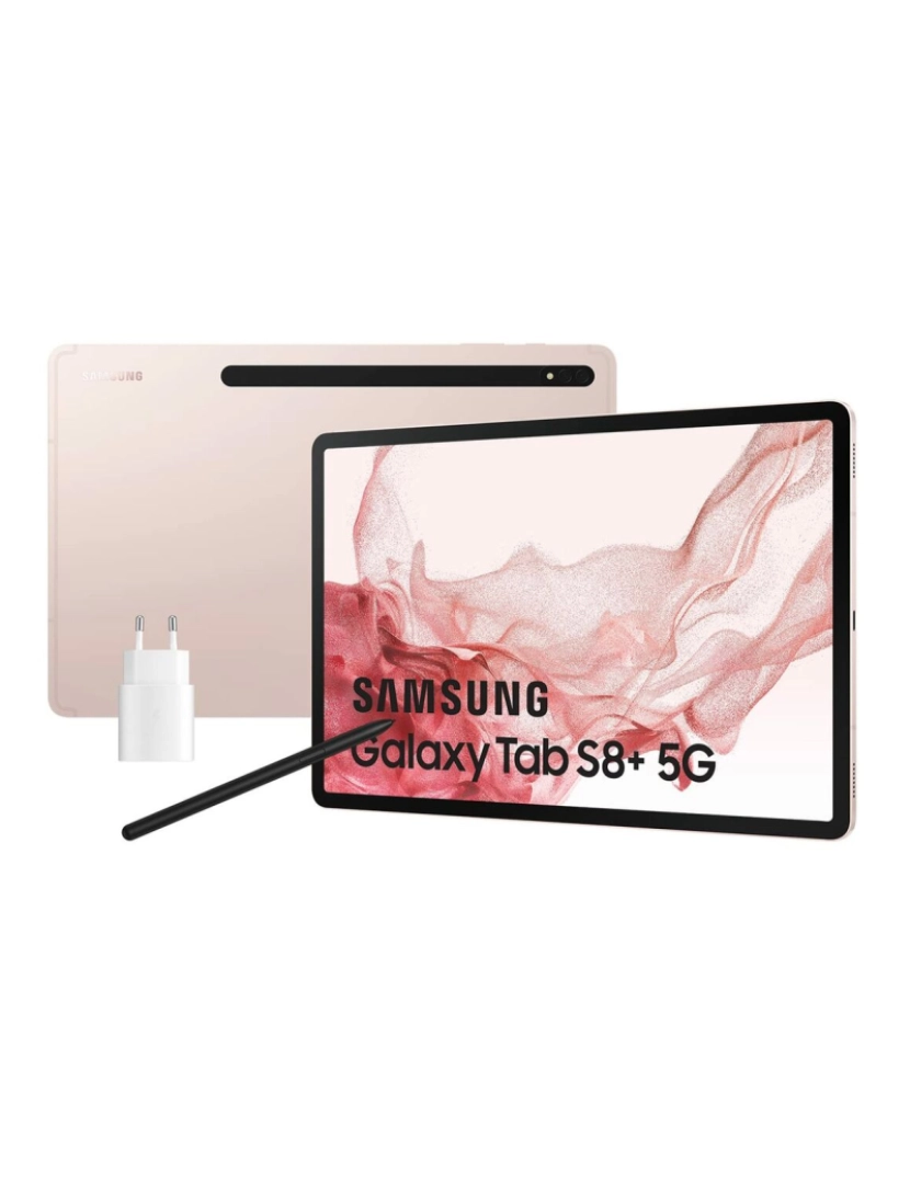 Samsung - Tablet Samsung Galaxy Tab S8 Plus 5G Cor de Rosa 5G 12,4" 8 GB RAM 128 GB