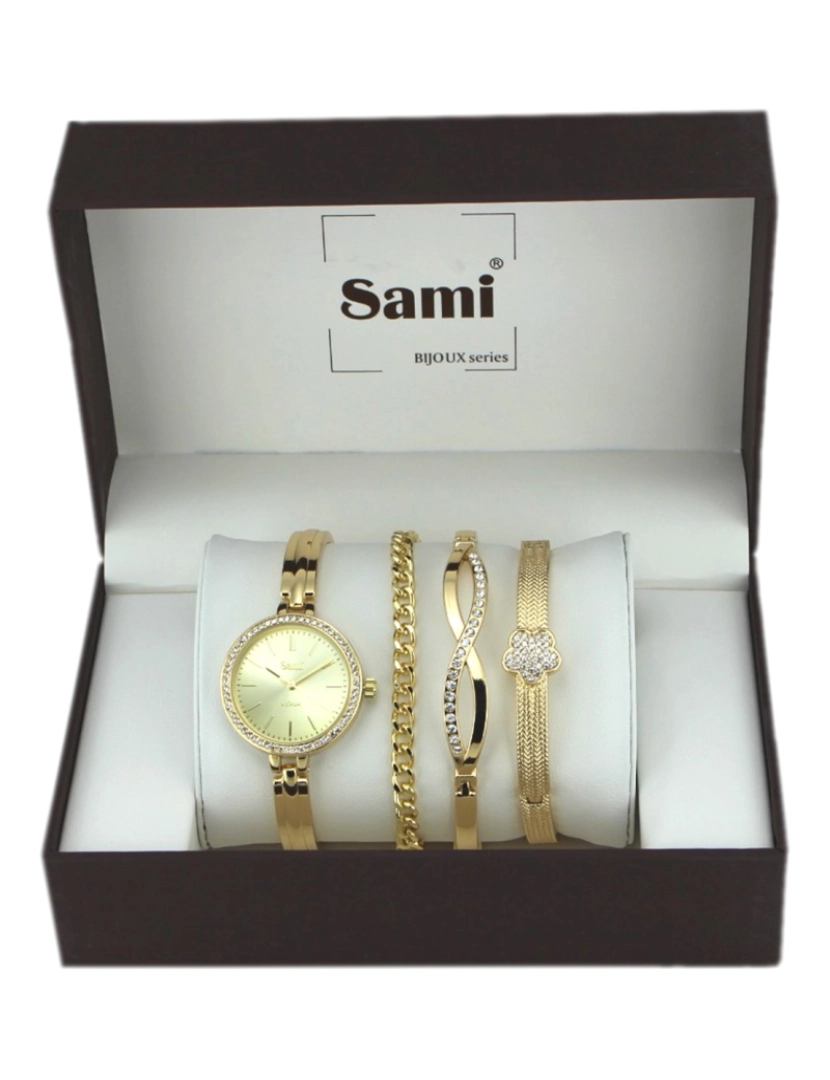 imagem de Sami Conjunto Relógio com Bracelete e 2 Pulseiras RSM-43812-11