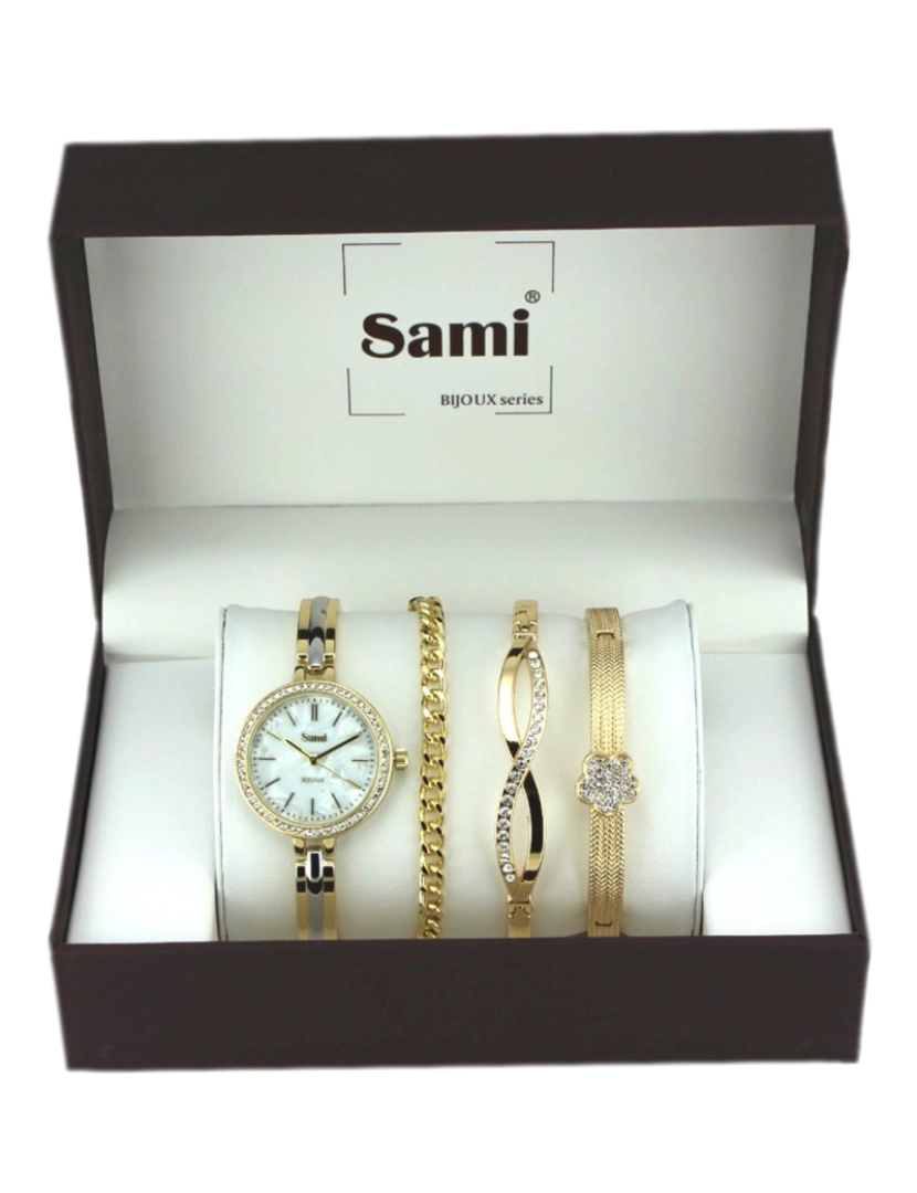 Sami - Sami Conjunto Relógio com Bracelete e 2 Pulseiras RSM-43812-2