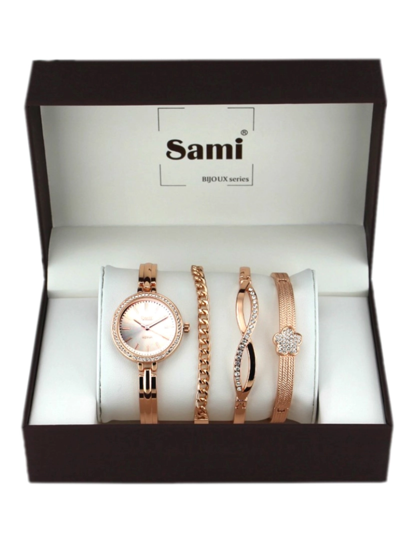 Sami - Sami Conjunto Relógio com Bracelete e 2 Pulseiras RSM-43812-3