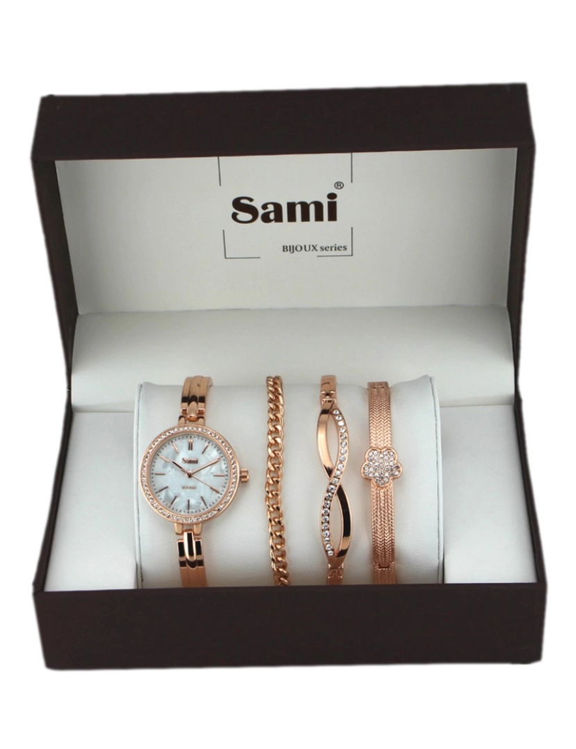 Sami - Sami Conjunto Relógio com Bracelete e 2 Pulseiras RSM-43812-4