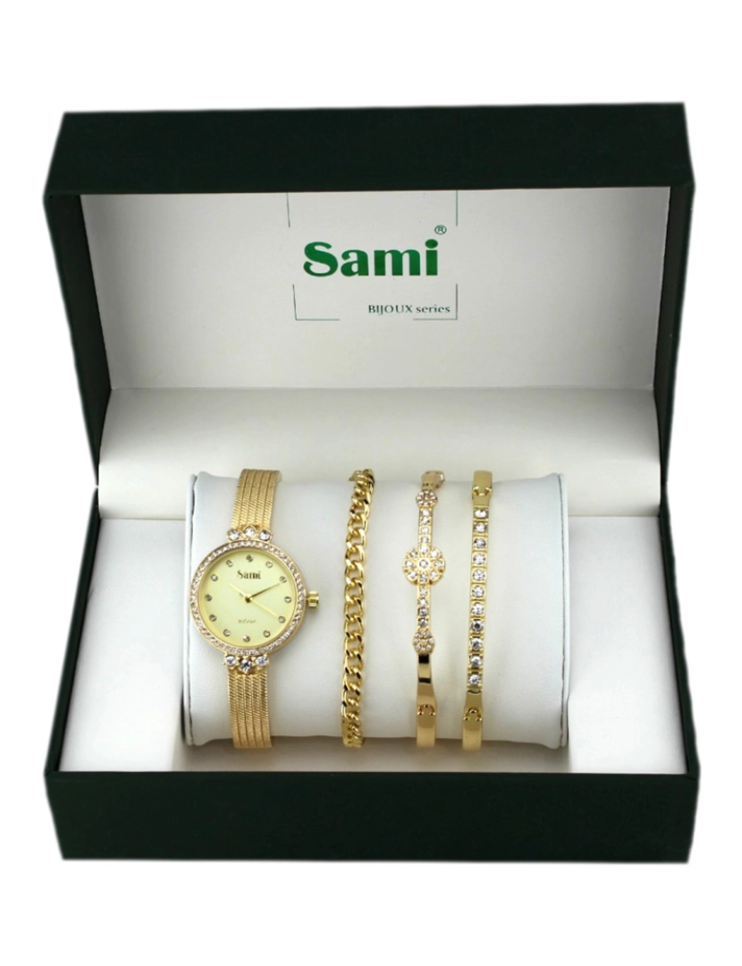 Sami - Sami Conjunto Relógio com Bracelete e 2 Pulseiras RSM-43814-4