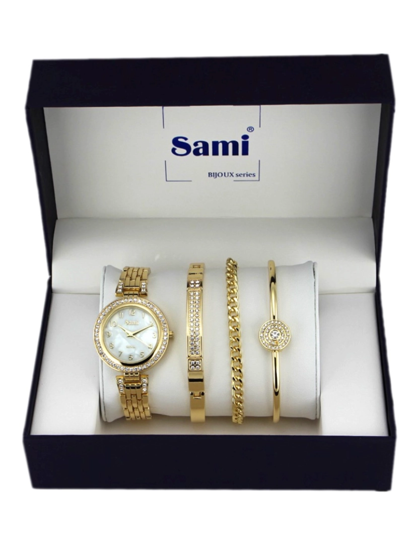 Sami - Sami Conjunto Relógio com Bracelete e 2 Pulseiras RSM-43815-2