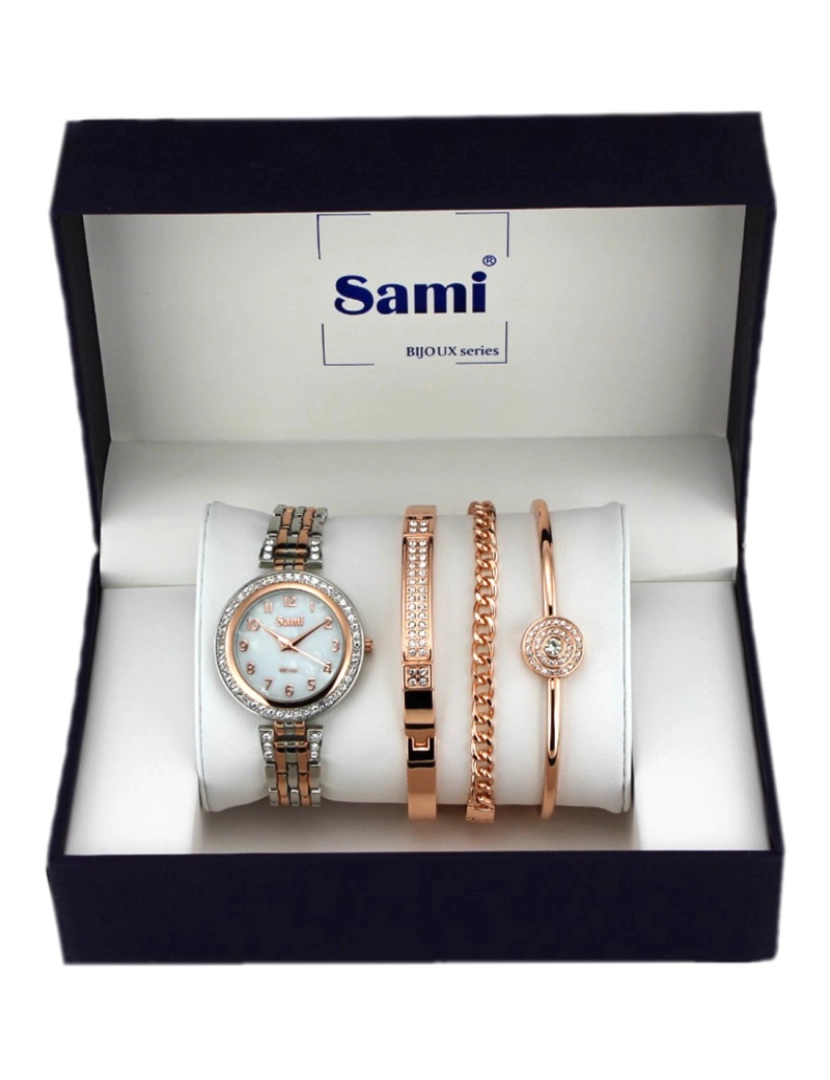 Sami - Sami Conjunto Relógio com Bracelete e 2 Pulseiras RSM-43815-4