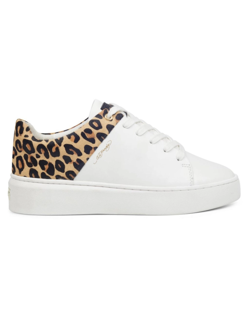 Ed Hardy - O Hardy Wild Low Top Leopard Branco