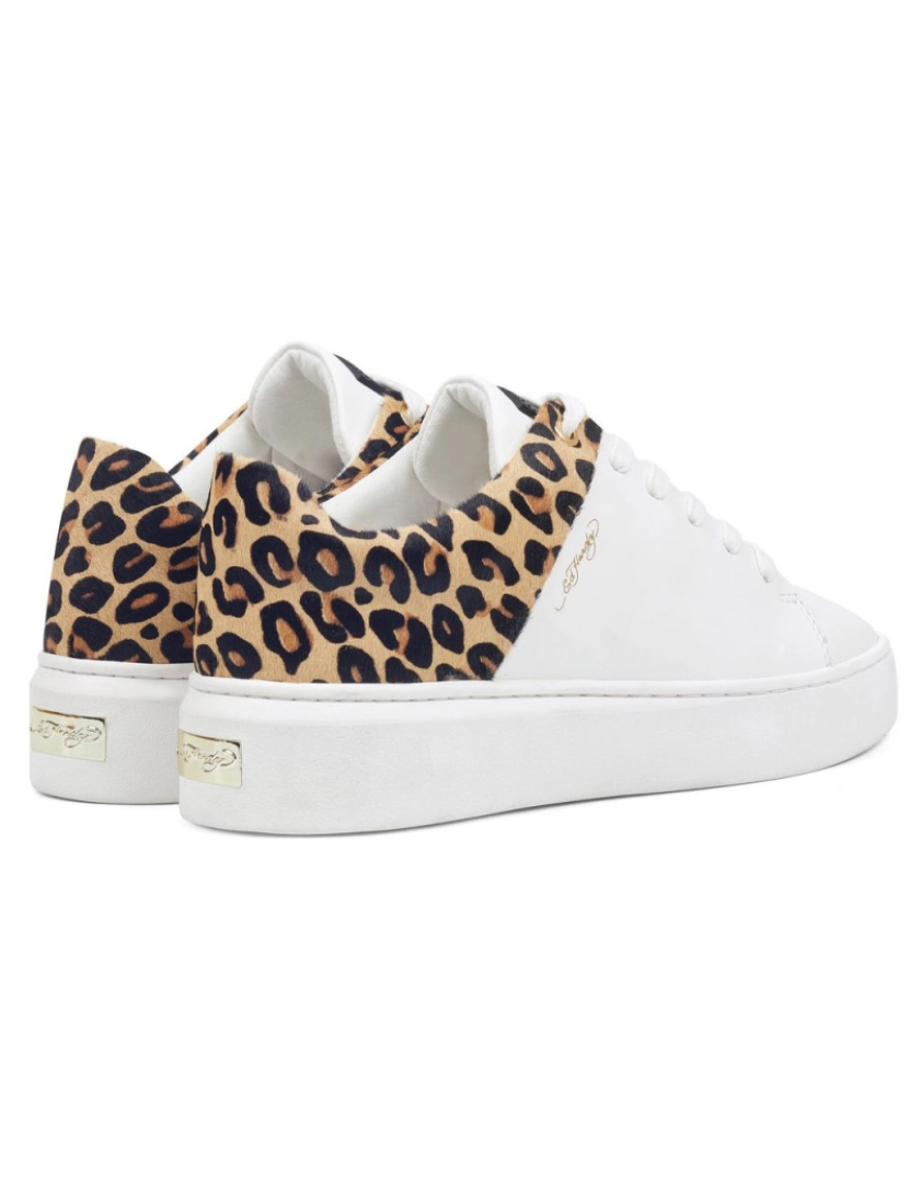 imagem de O Hardy Wild Low Top Leopard Branco3