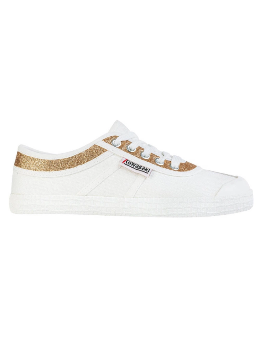 Kawasaki - Kawasaki Glitter Canvas Shoes K194522 8890 Ouro