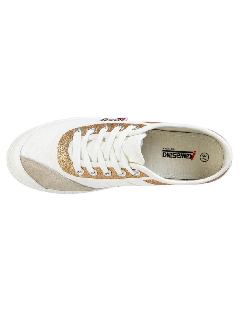 imagem de Kawasaki Glitter Canvas Shoes K194522 8890 Ouro4