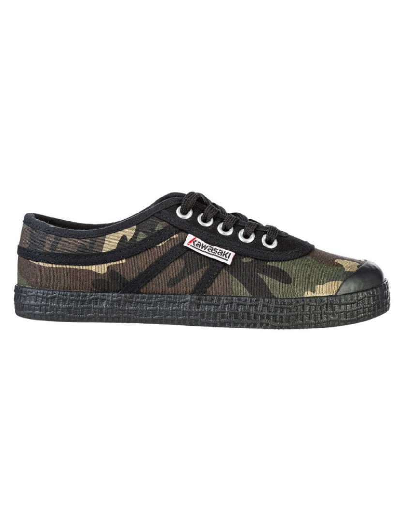 Kawasaki - Kawasaki Camo Canvas Shoes K202417 3038 Olive Night