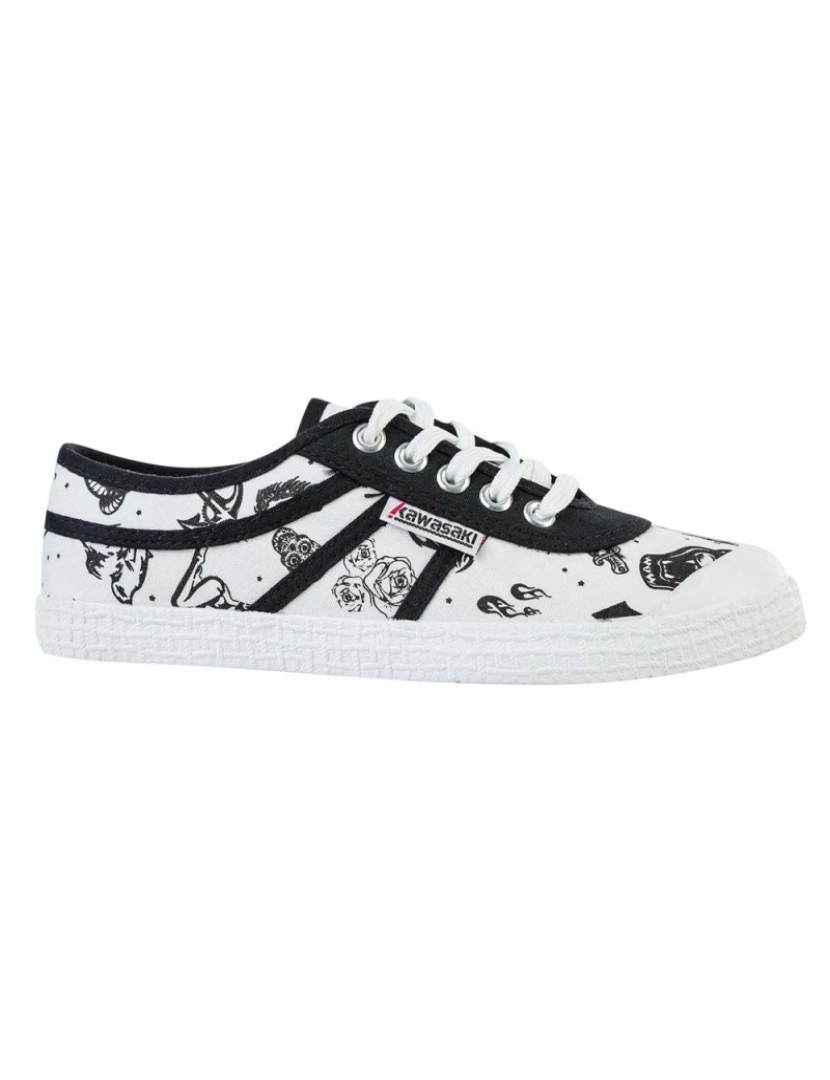 Kawasaki - Kawasaki Tattoo Canvas Shoes K202420 1002 Branco