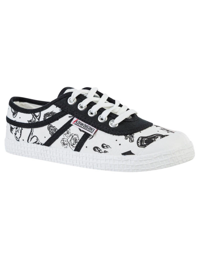 imagem de Kawasaki Tattoo Canvas Shoes K202420 1002 Branco2