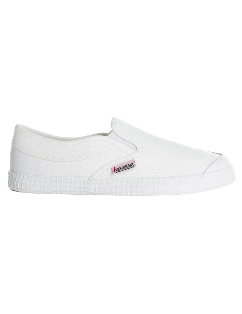 Kawasaki - Kawasaki Slip sobre sapatos de lona K212437 1002 Branco