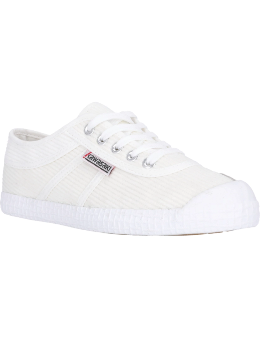 imagem de Kawasaki Corduroy sapatos originais K212444 1002 Branco2