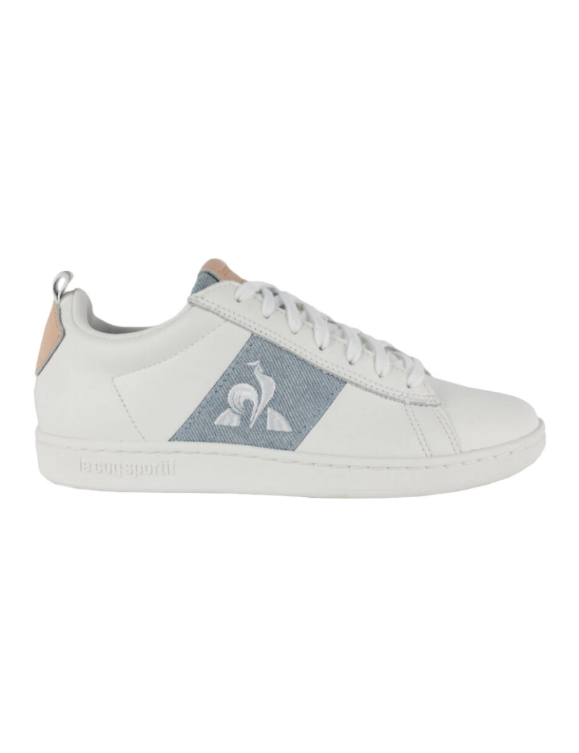 Le Coq Sportif - Os esportes Rooster Courtclassic W Denim 2210131 Óptica branca