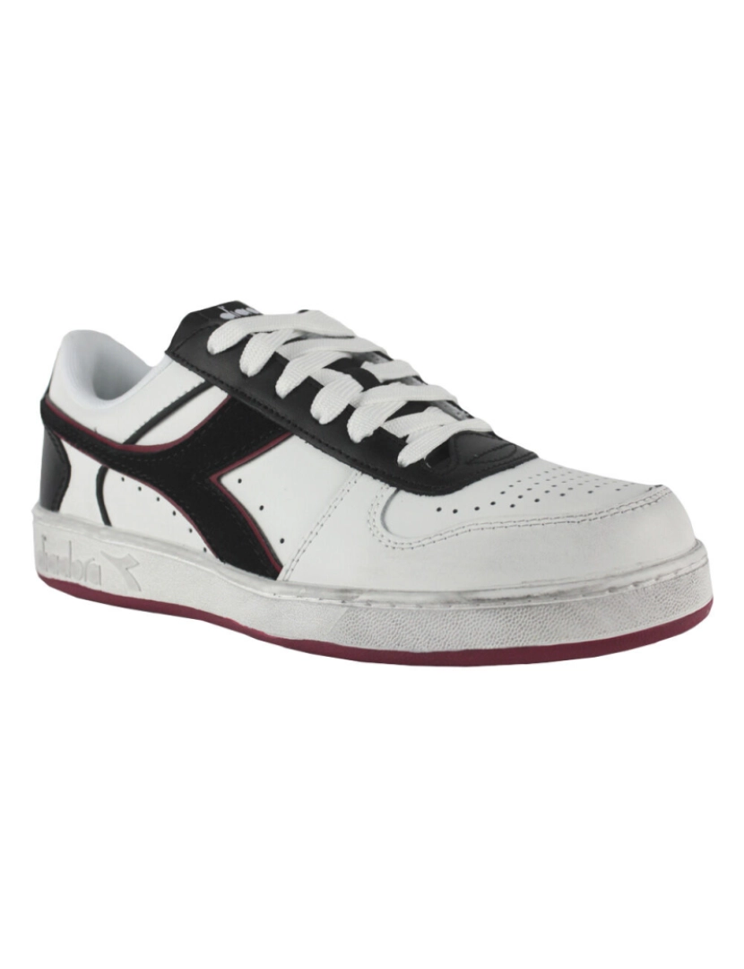 imagem de Diadora Magical Basket Icona couro cesta Magical Low C5019 Granado branco/vermelho2