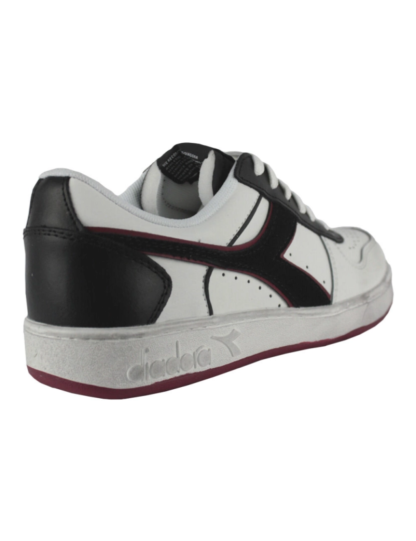 imagem de Diadora Magical Basket Icona couro cesta Magical Low C5019 Granado branco/vermelho4