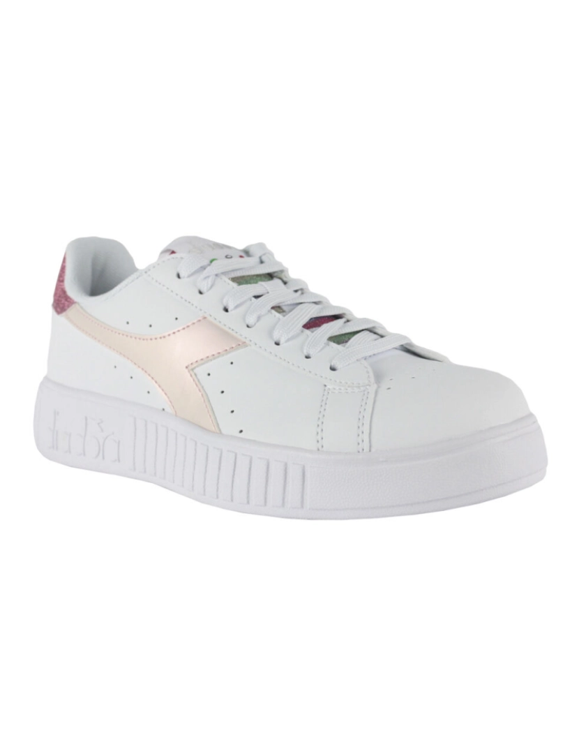 imagem de Diadora Step P Glitter Rainbow 101.178338 01 C3113 Branco/Pink Lady2