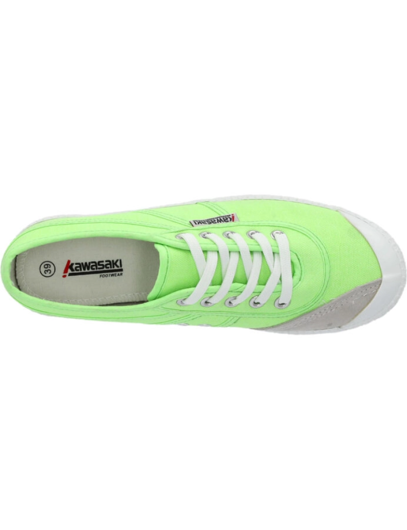 imagem de Kawasaki Original Neon Canvas Shoes K202428-It's 3002 Gecko Verde4