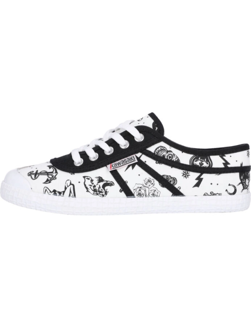 imagem de Kawasaki Tattoo Canvas Shoes K202420-Es 1002 Branco1