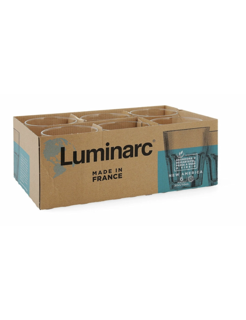 imagem de Copo Luminarc New America Transparente Vidro (30 cl) (Pack 6x)3