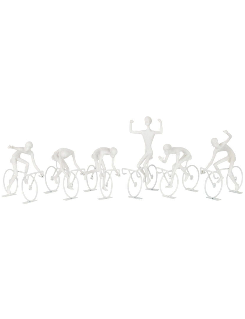imagem de Ciclistas de J-Line Poly Branco grande variedade de 6 - 6 unidades1